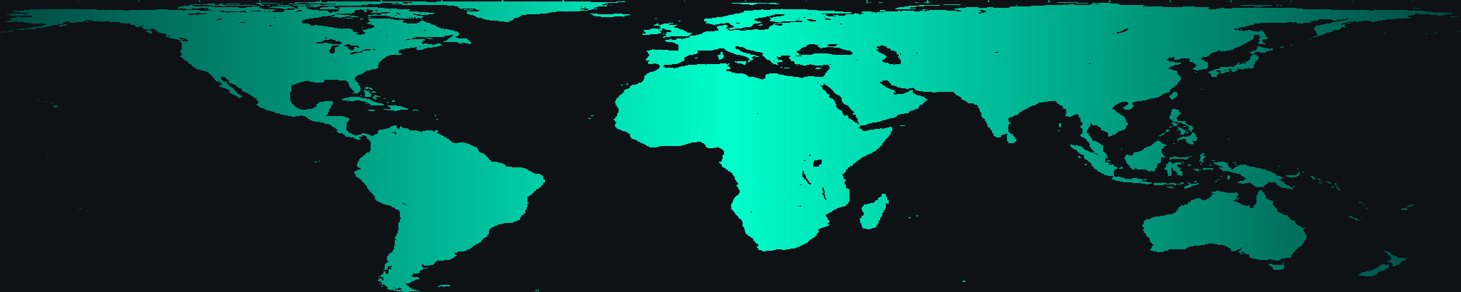 World map — language accessible worldwide